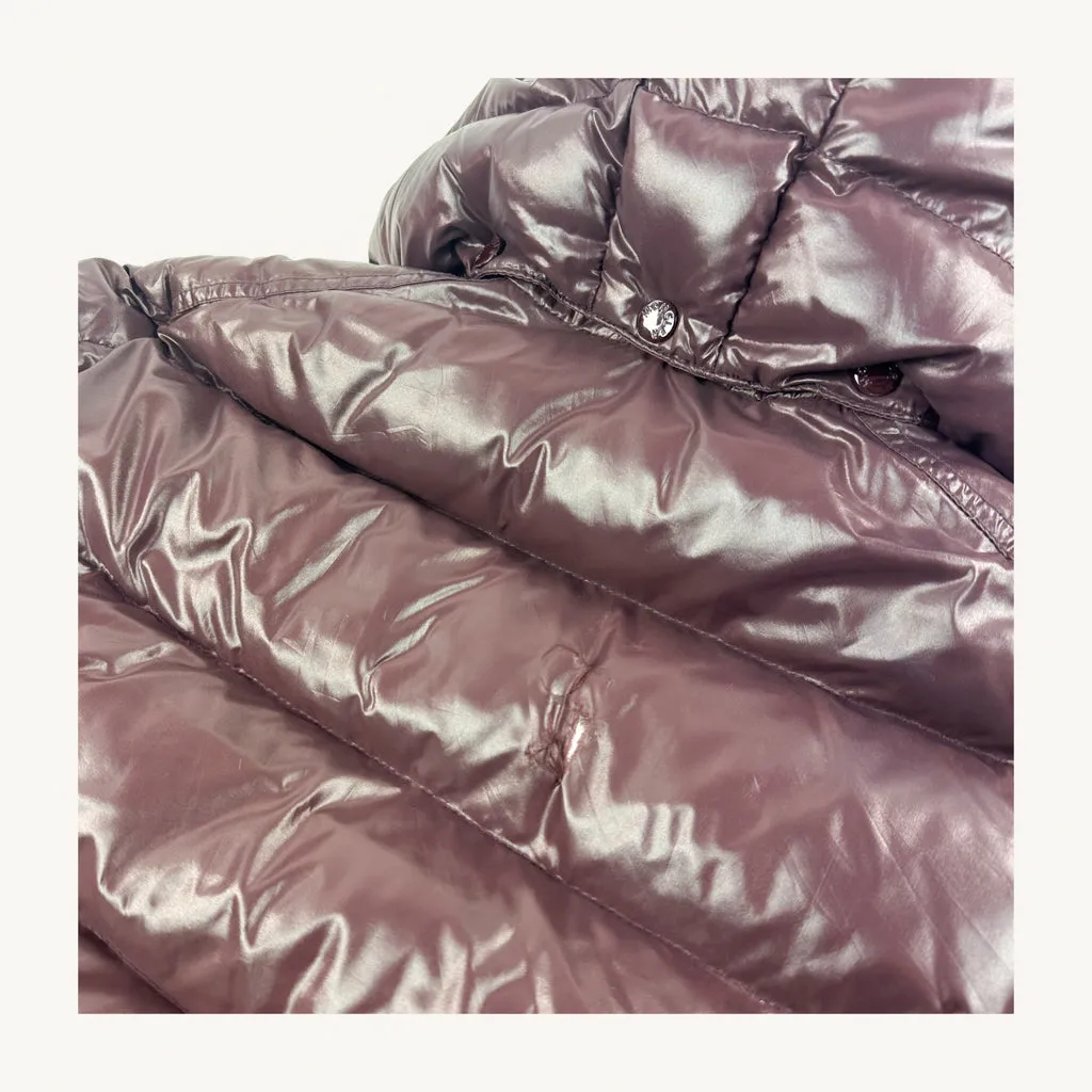 Burgundy y2ks Moncler Puffer Jacket Coat (S)