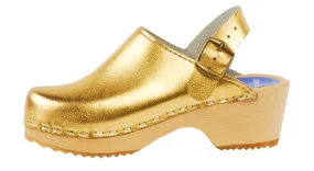 Cape Clogs Children's Clogs Gold Metallic