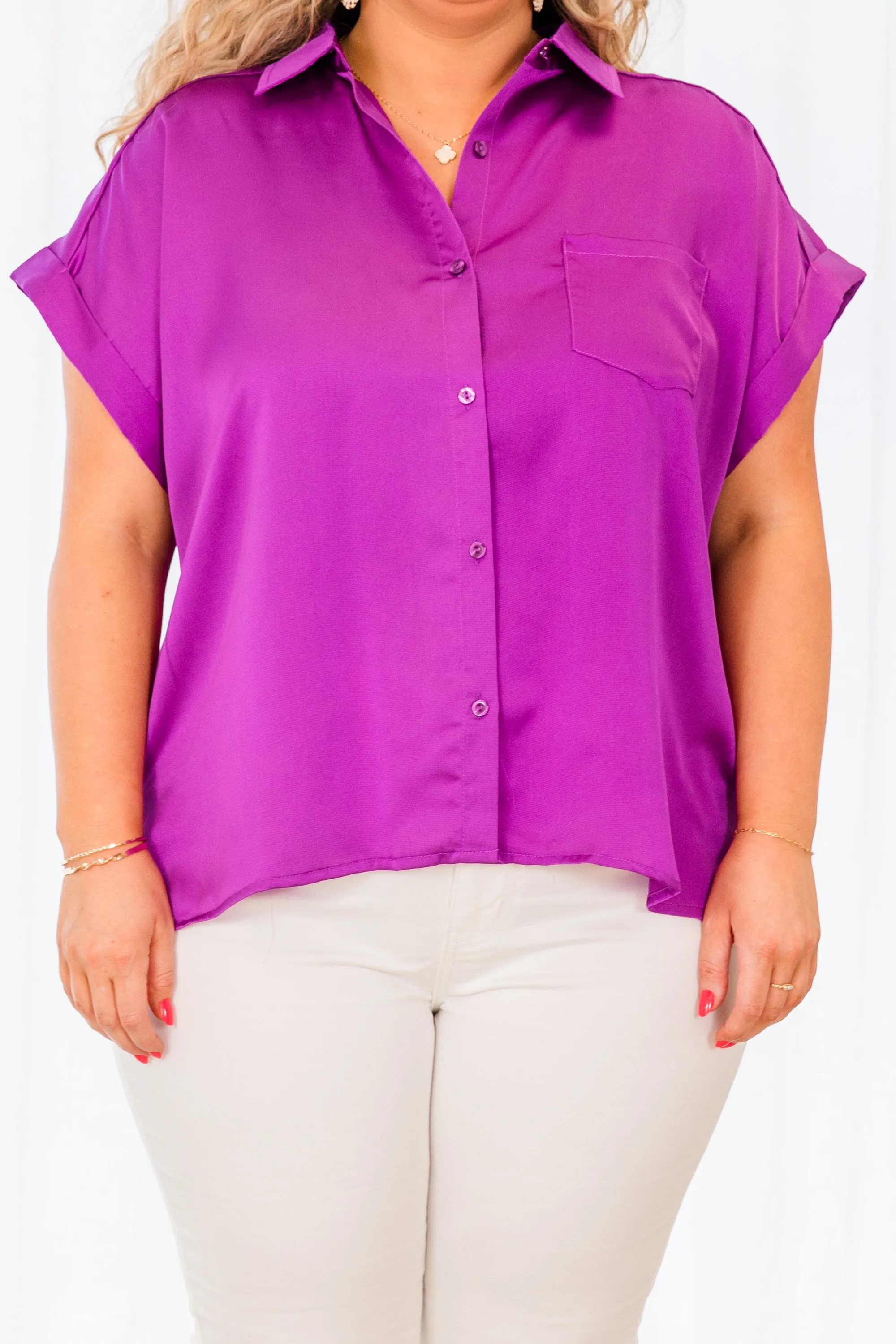 Carnation Kisses Top, Purple