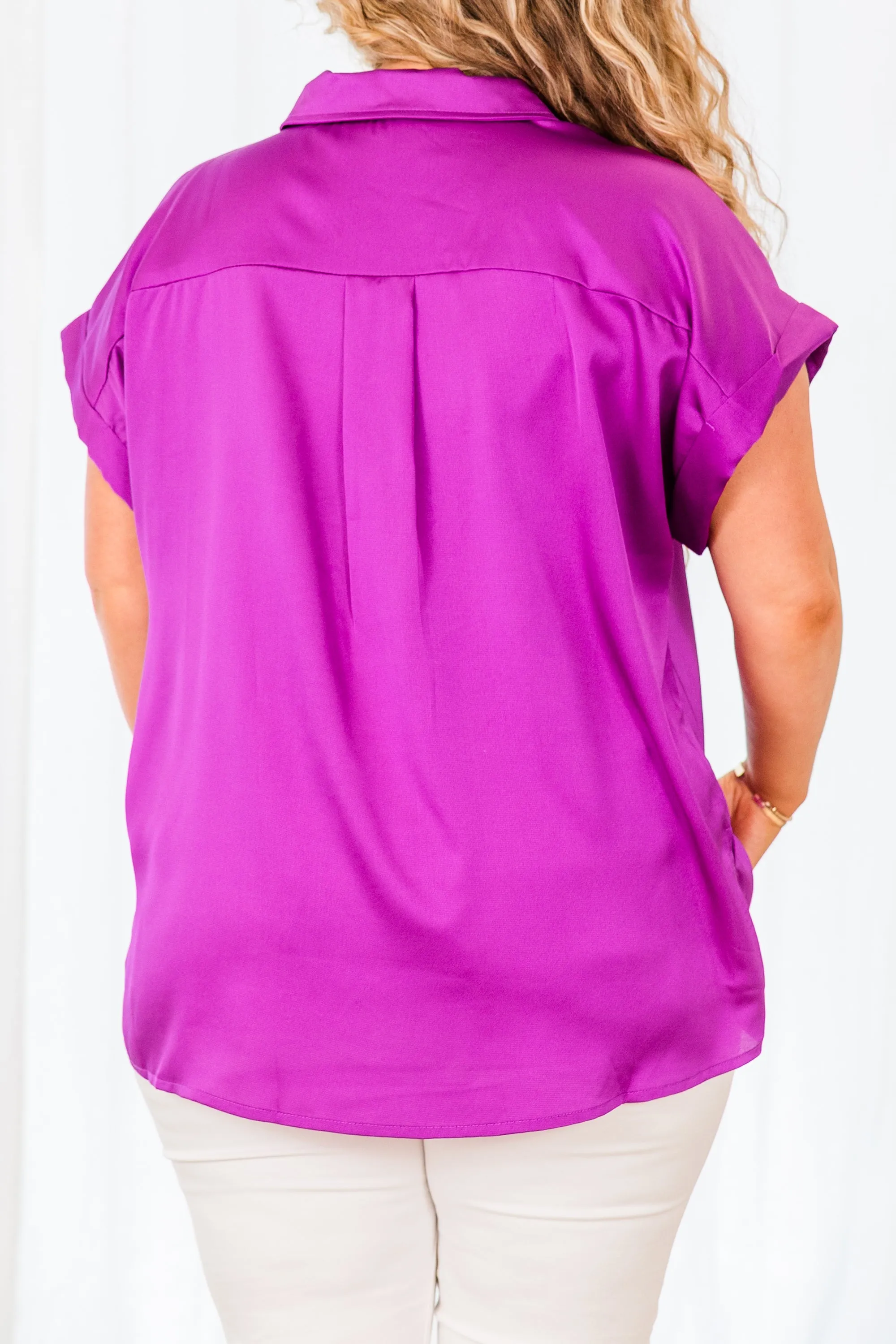 Carnation Kisses Top, Purple