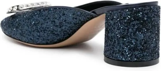 Casadei Ring Cleo 50mm mules Blue