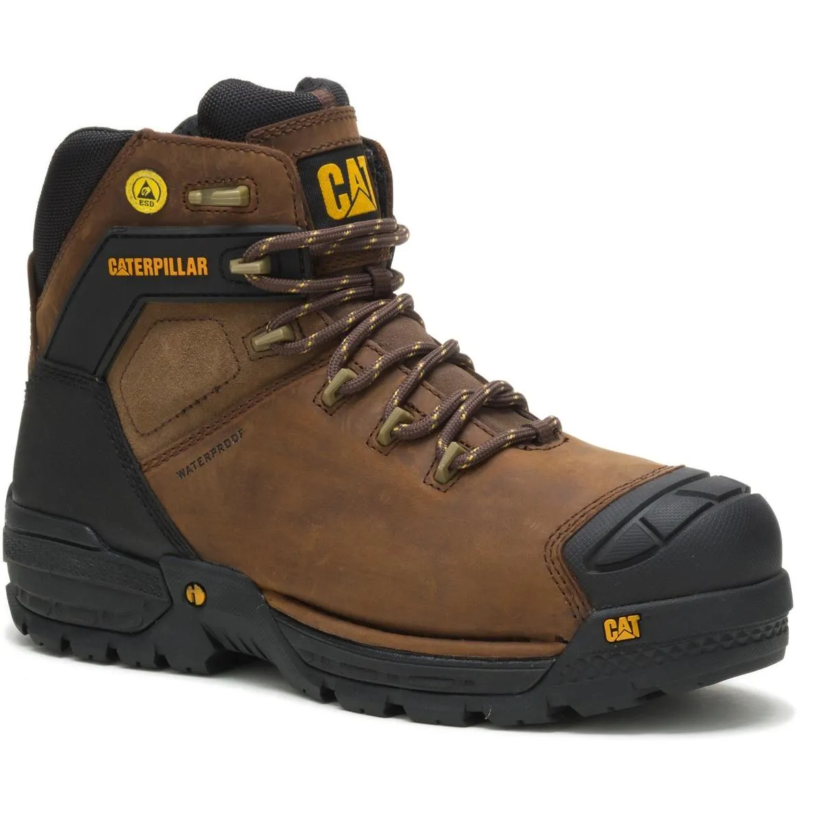 Caterpillar Excavator Safety Boot Brown