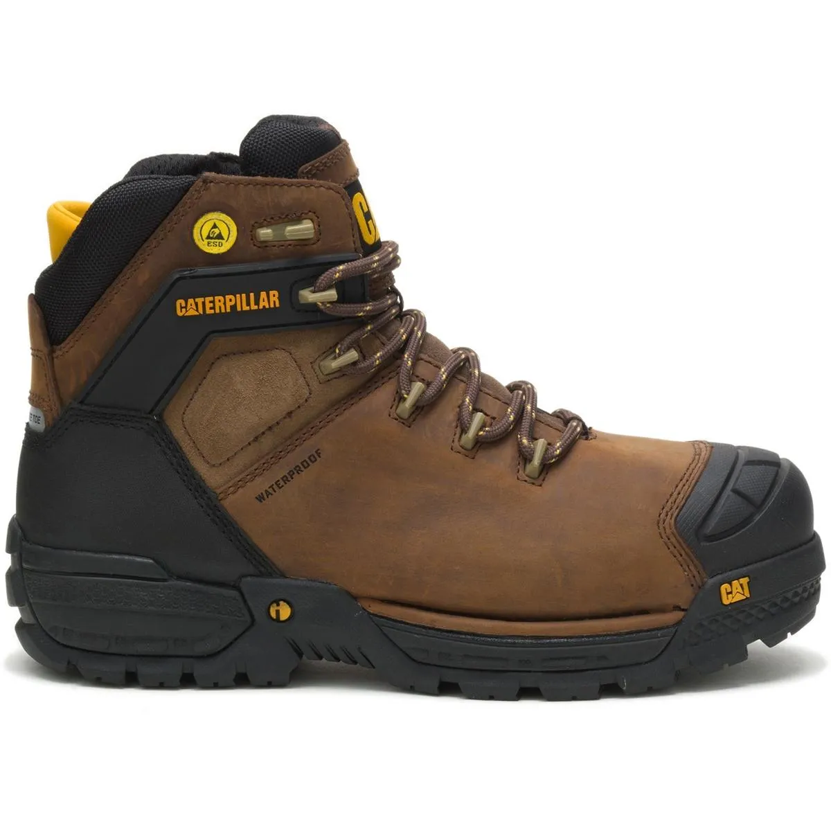 Caterpillar Excavator Safety Boot Brown