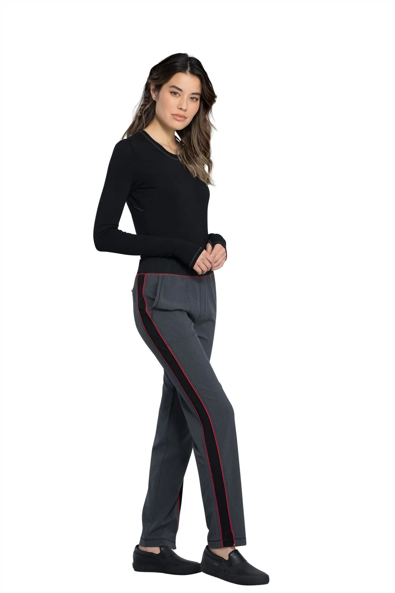 Cherokee Infinity Women's Mid Rise Tapered Leg Pants