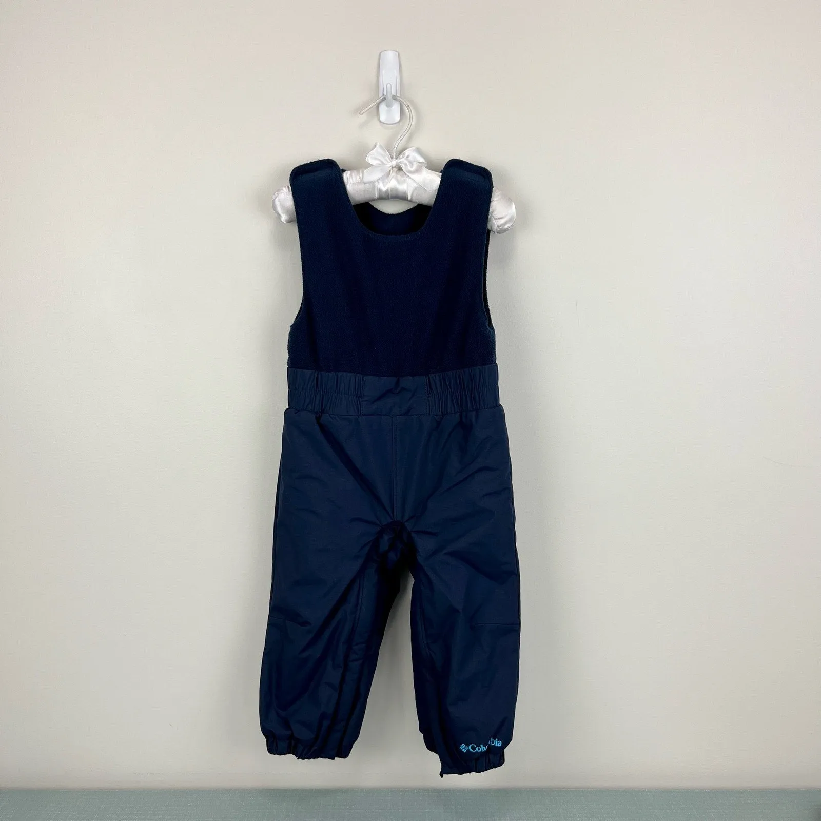 Columbia Navy Blue Snow Bib Overalls 12-18 Months