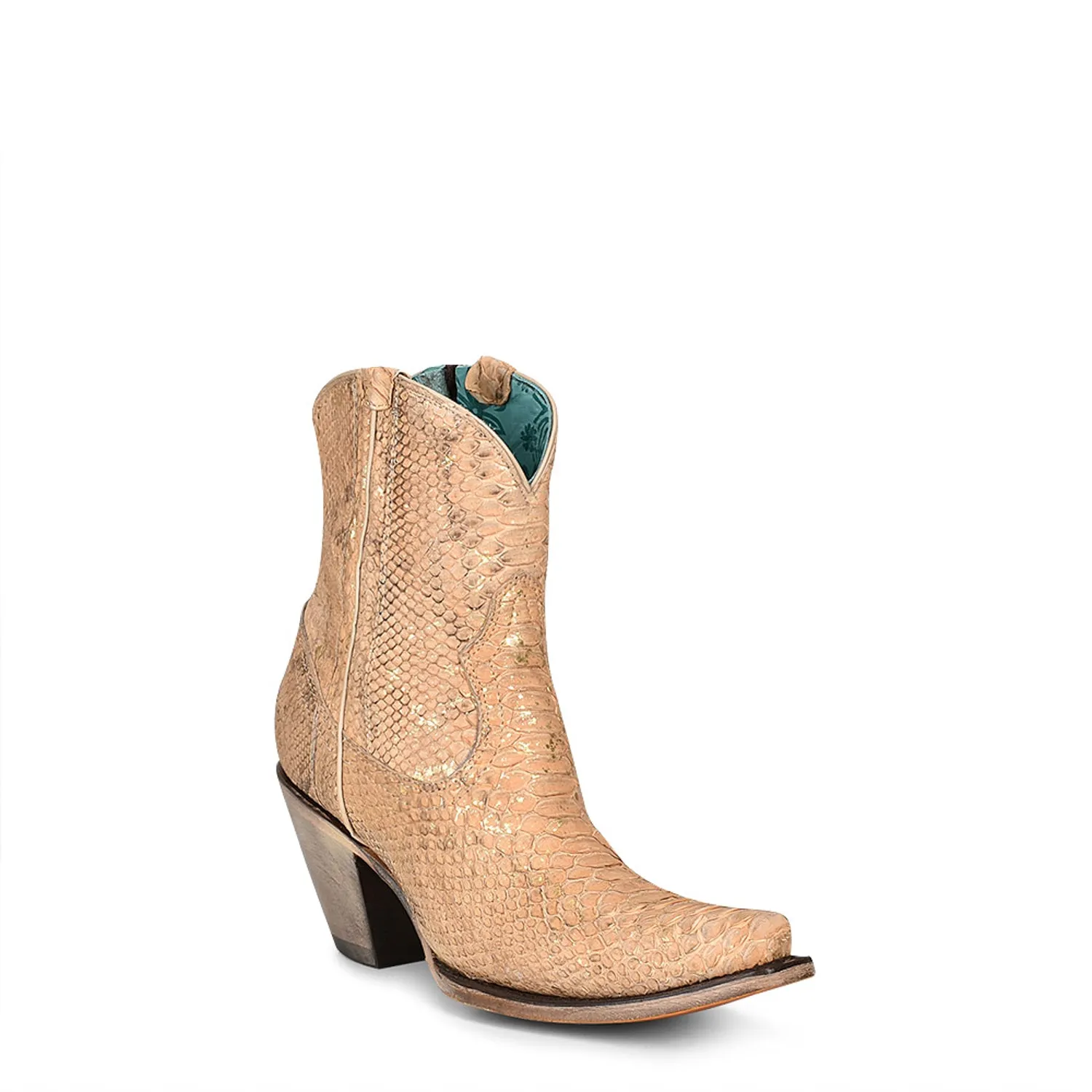 Corral Urban Womens Python Cowboy Boots Snake Nude