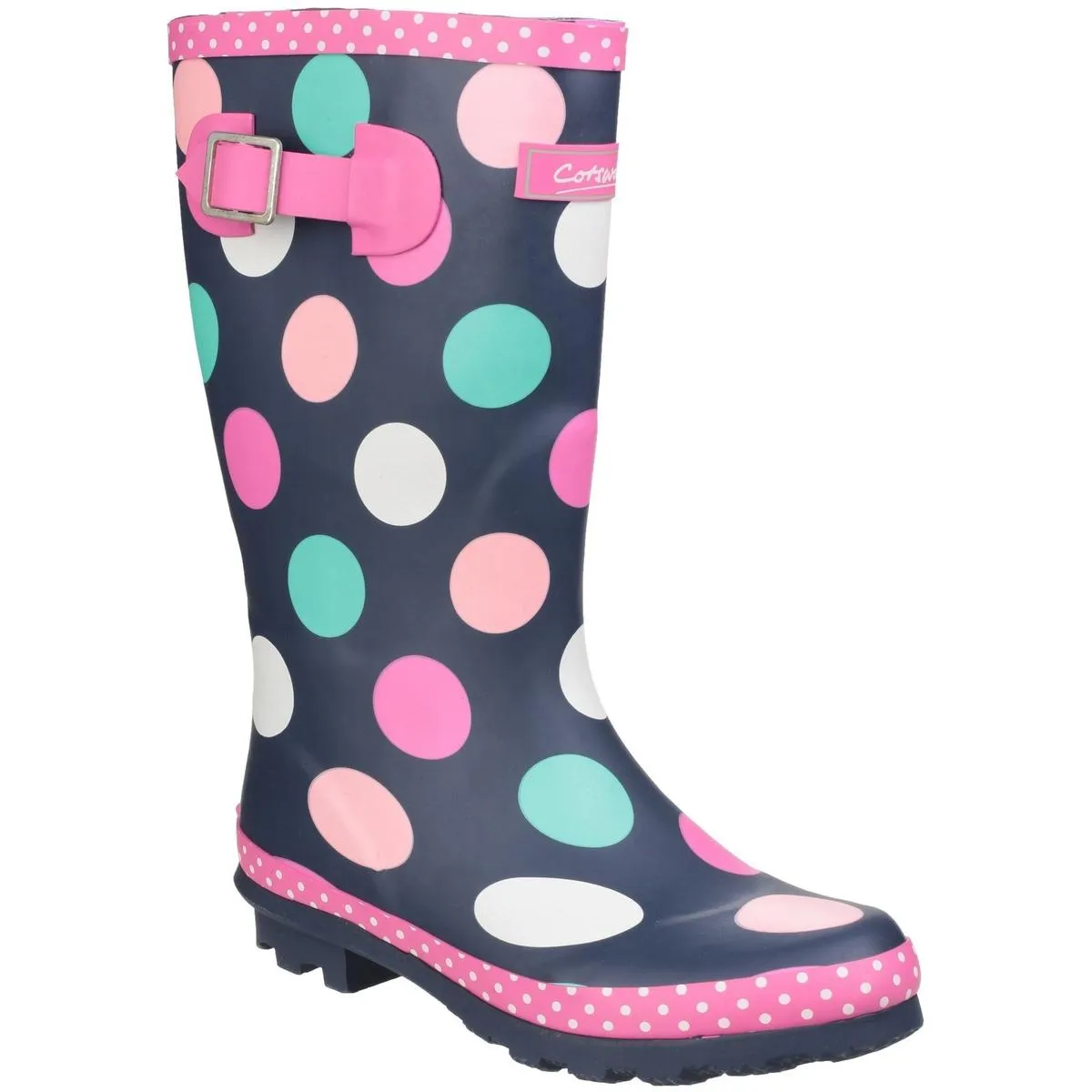 Cotswold Dotty Jnr Pull On Wellington Boot Multicoloured