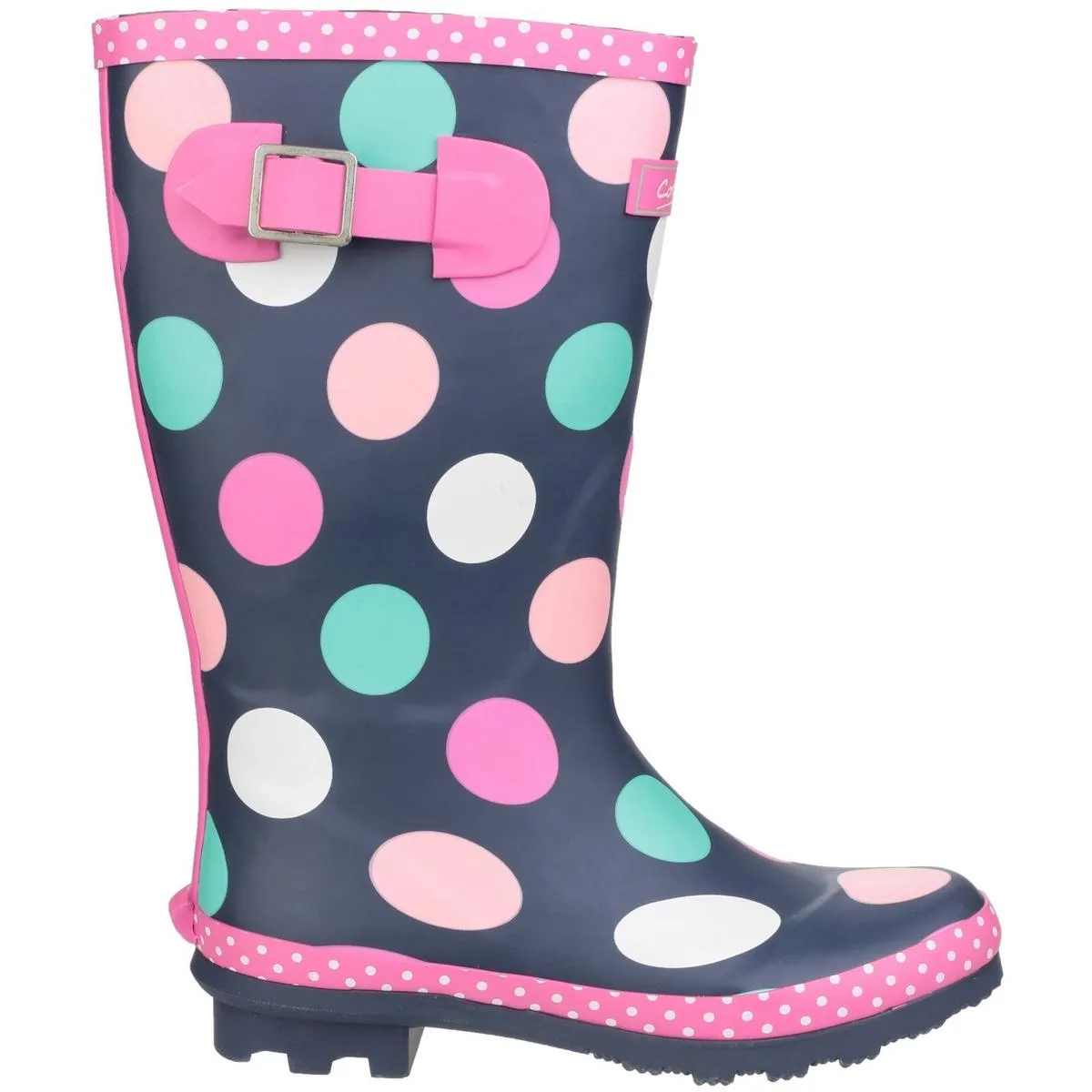 Cotswold Dotty Jnr Pull On Wellington Boot Multicoloured