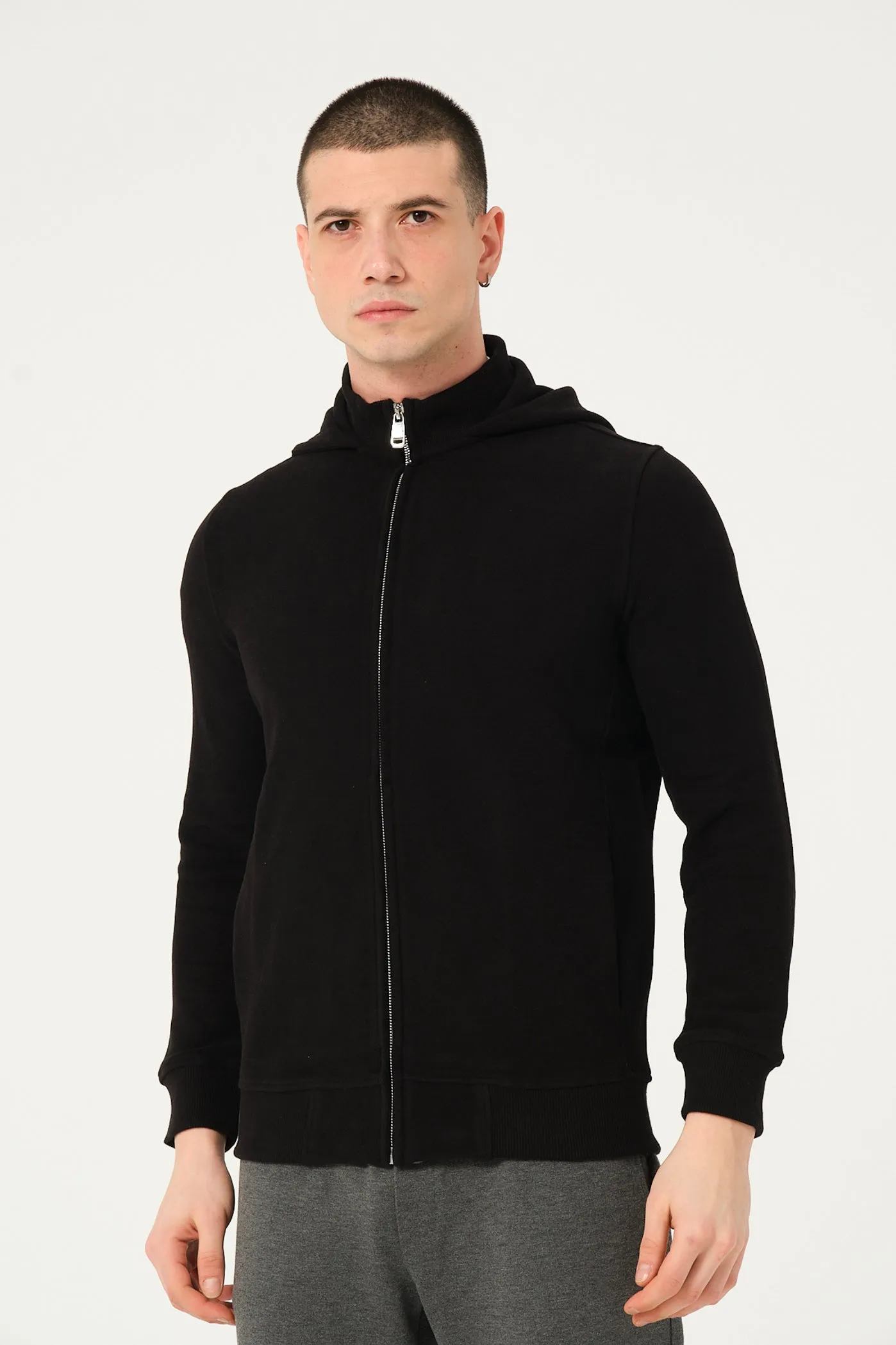 Cotton Man Sweater Black