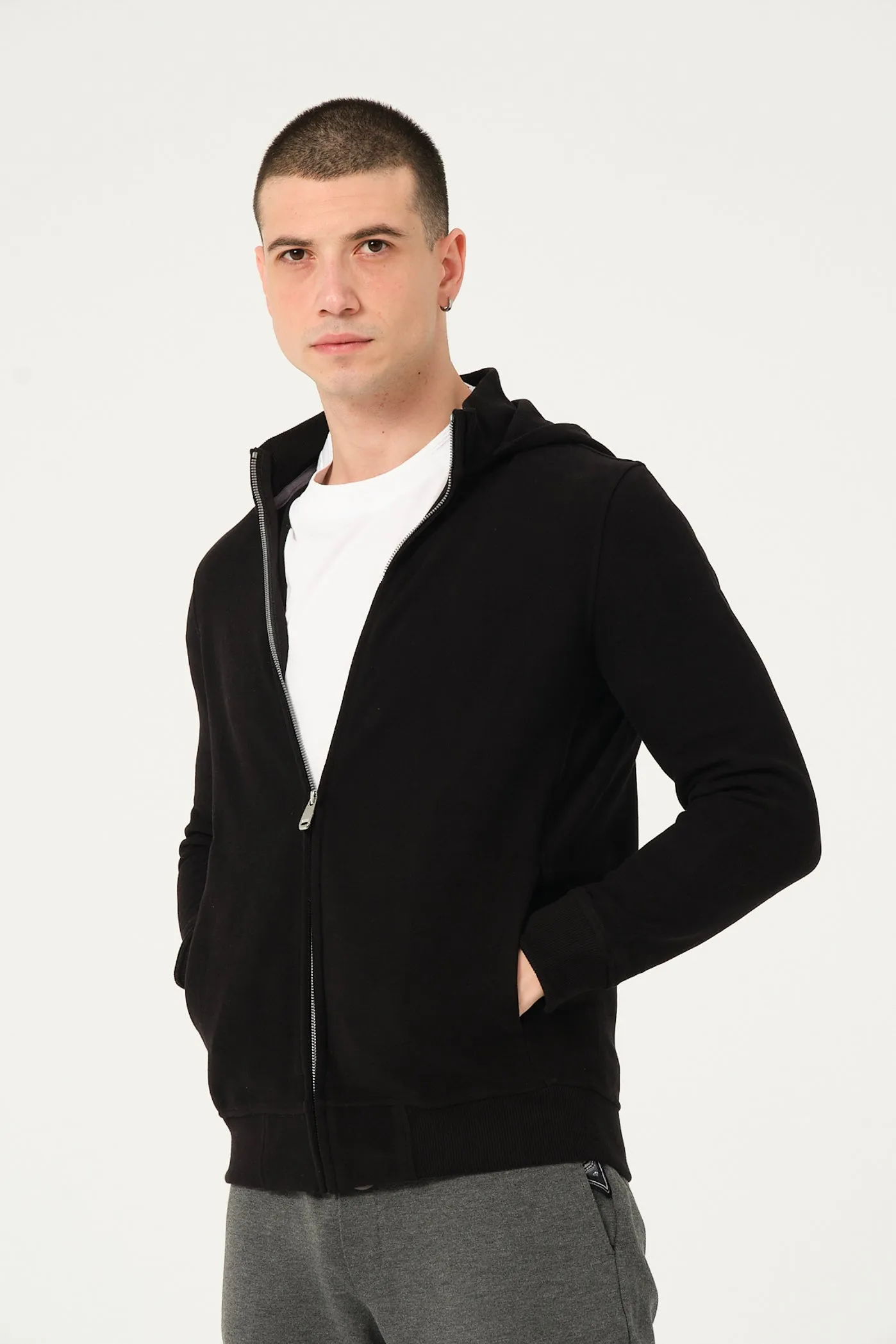 Cotton Man Sweater Black