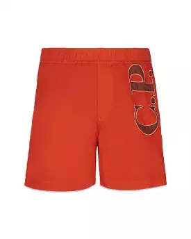 CP Company Eco-Chrome R Long Logo Swim Shorts Harvest Pumpkin