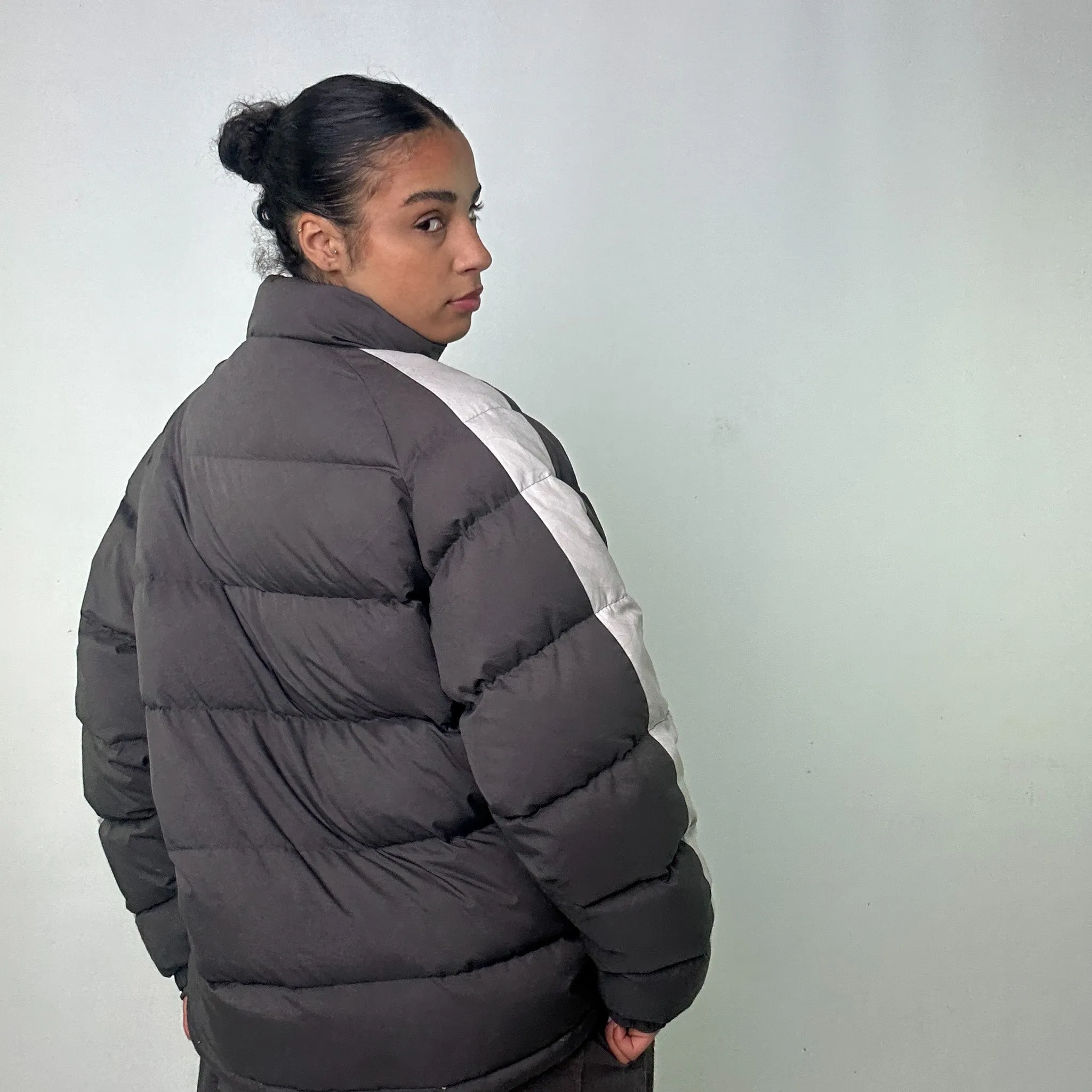 Dark Grey 90s FILA Puffer Jacket Coat (L)