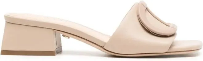 Dee Ocleppo Dizzy 35mm leather mules Neutrals