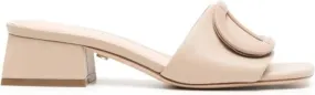 Dee Ocleppo Dizzy 35mm leather mules Neutrals