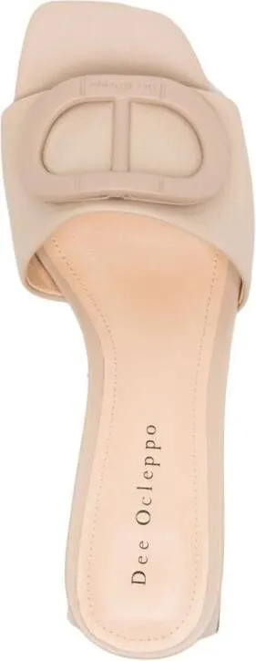 Dee Ocleppo Dizzy 35mm leather mules Neutrals