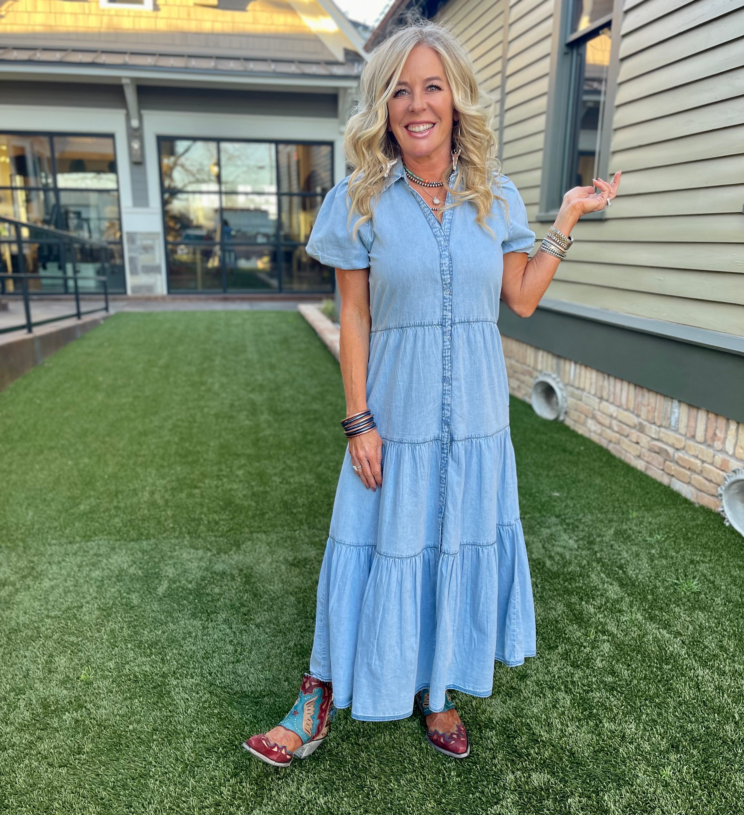 Denim Days Midi Dress