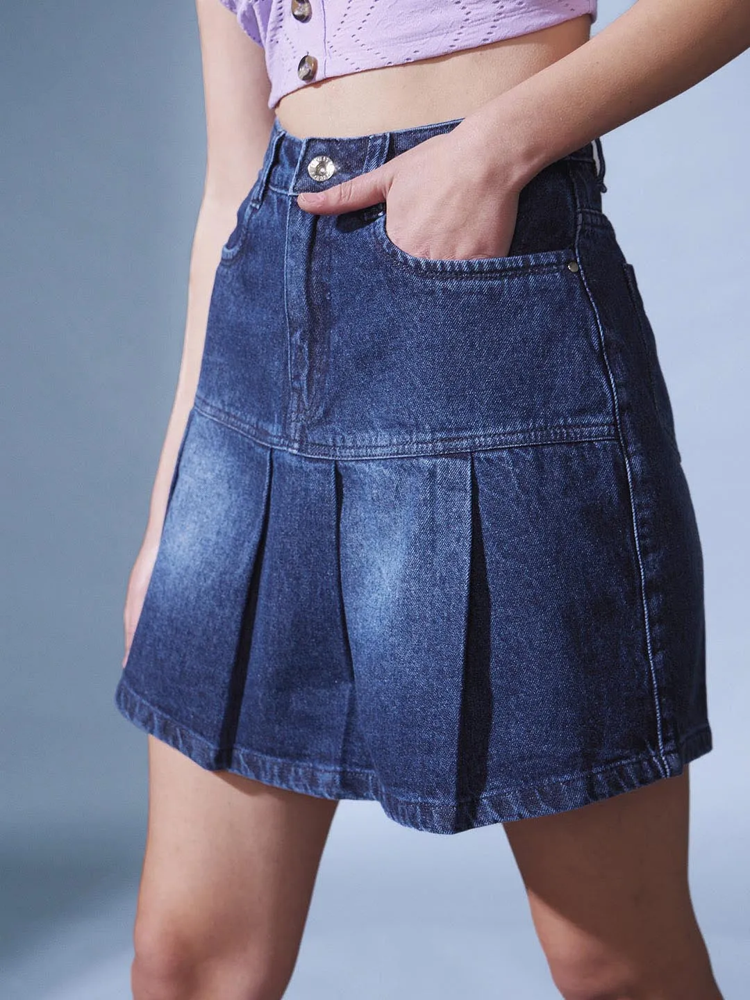 Denim Mini Skirt