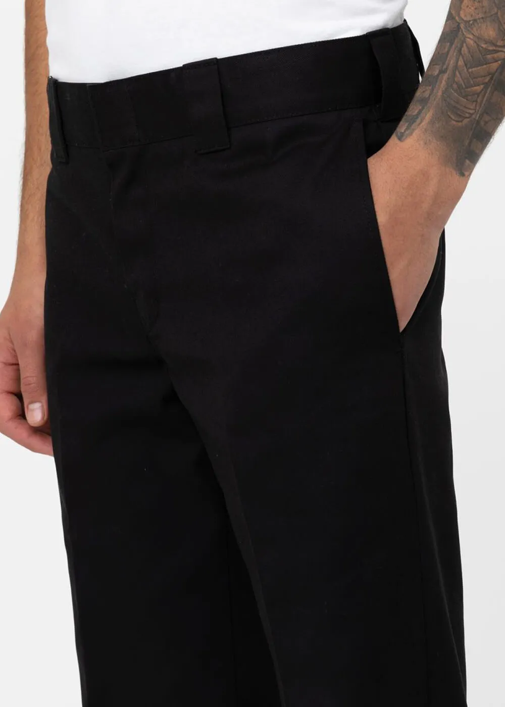 Dickies Men's 873 Slim Straight Chino Pants Black