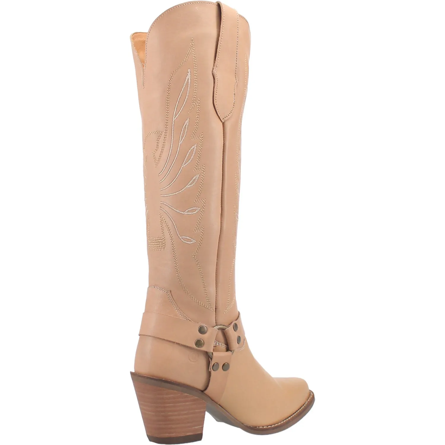 Dingo Womens Heavens To Betsy Cowboy Boots Leather Natural