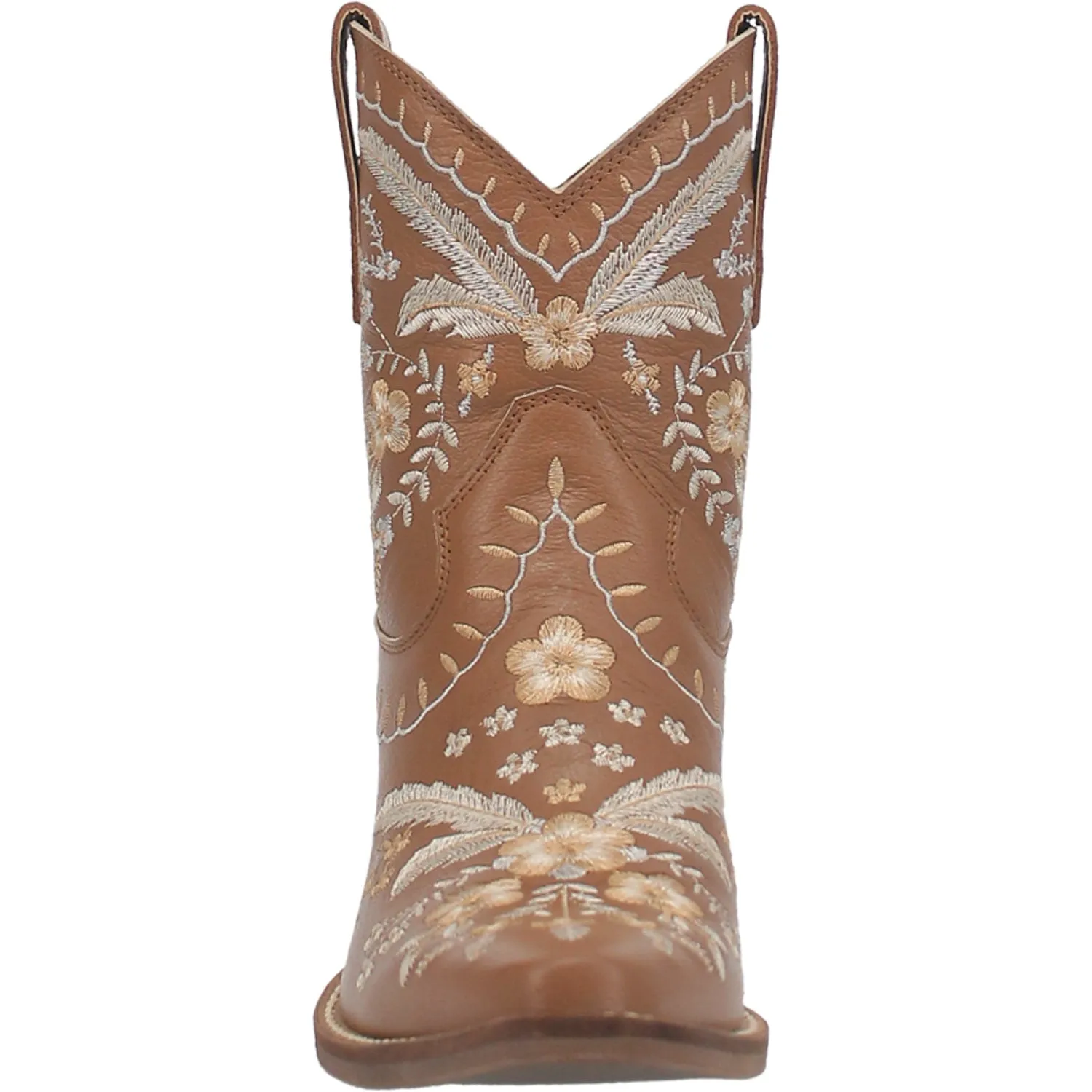 Dingo Womens Primrose Cowboy Boots Leather Brown