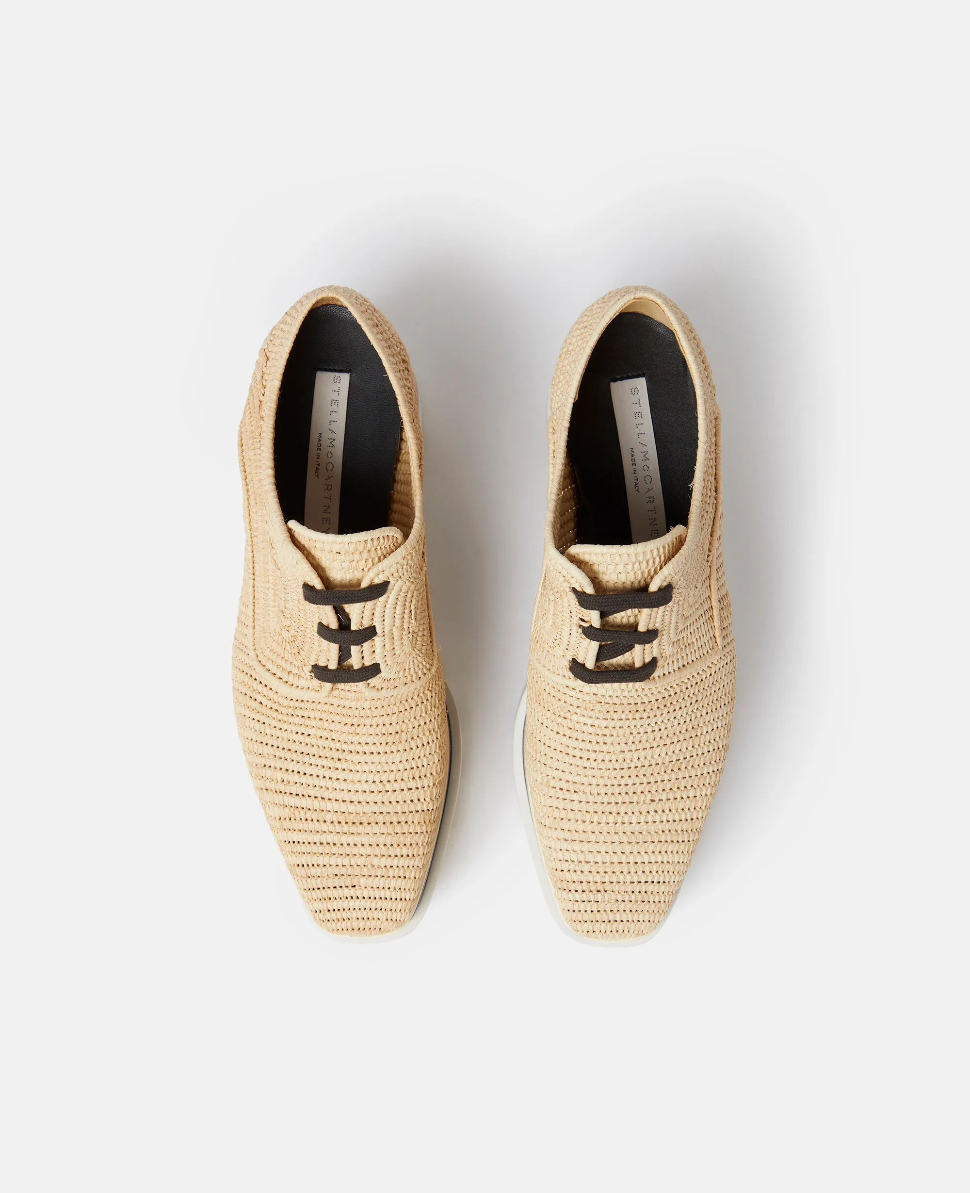 Elyse Raffia Platform Shoes 