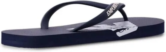 Emporio Armani logo-print flip flops Black