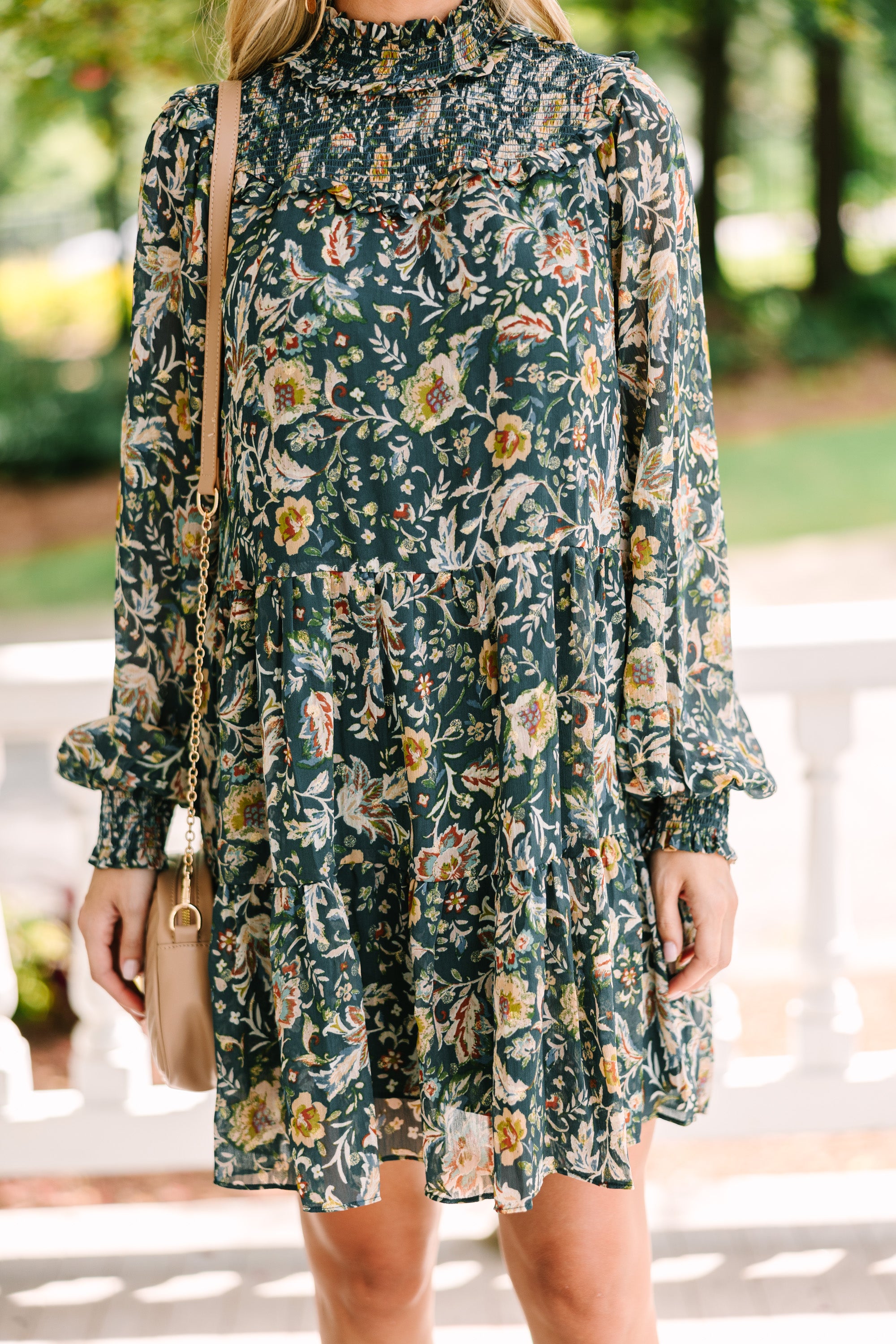 Fate: All A Dream Emerald Green Floral Dress