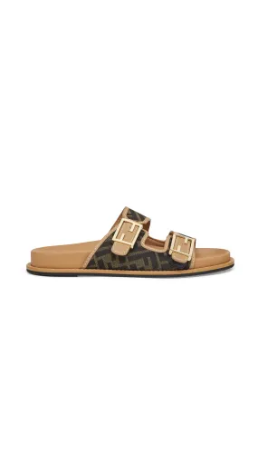 Fendi Feel Slides - Brown