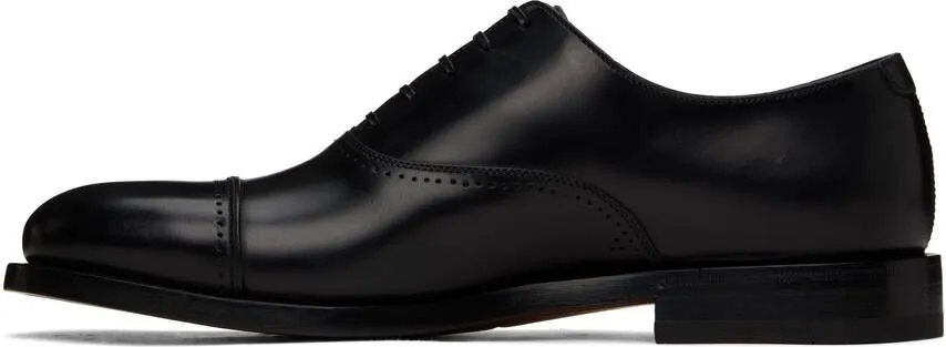 Ferragamo Black Giovanni Oxfords