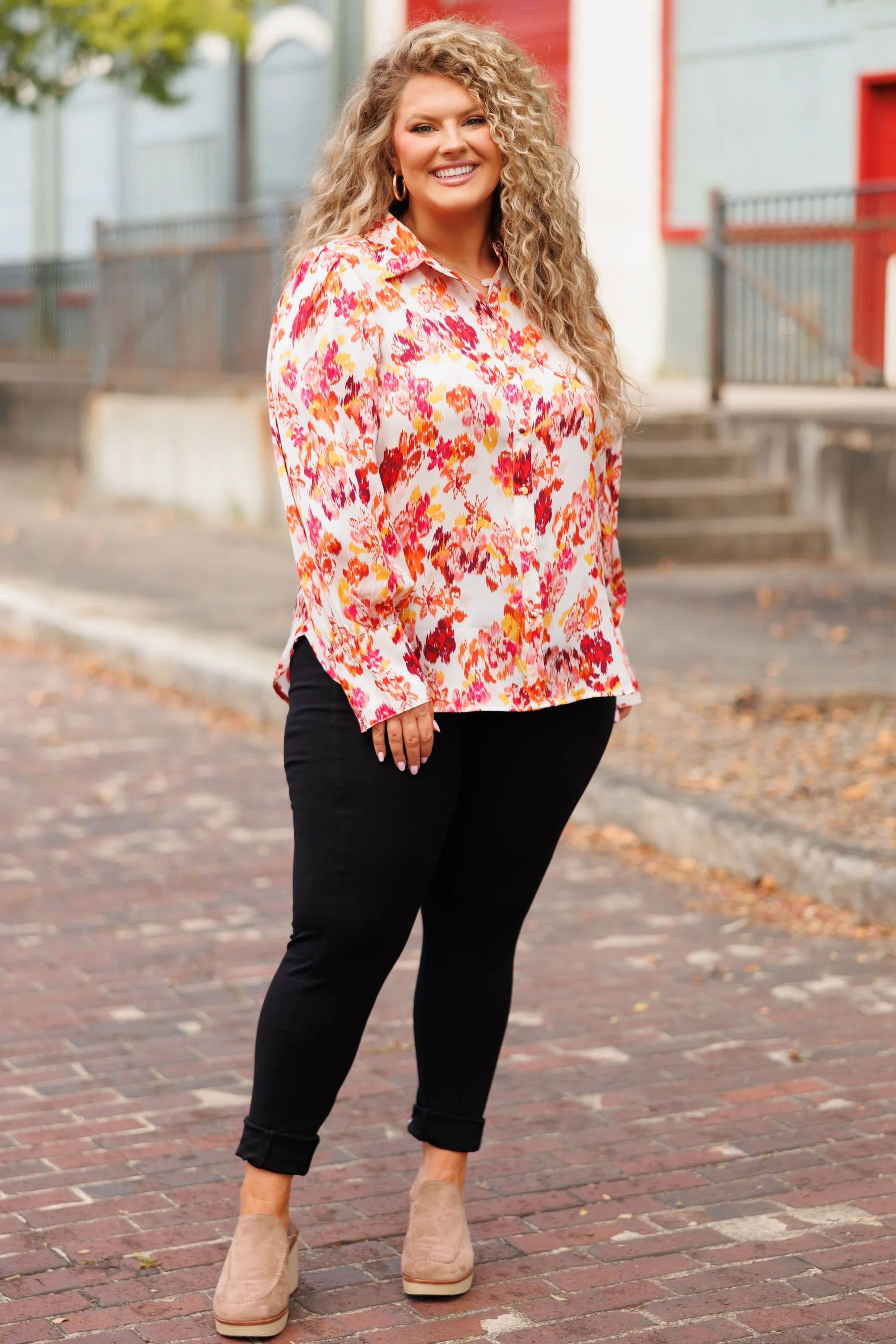 Flowers Of My Dreams Top, Ivory