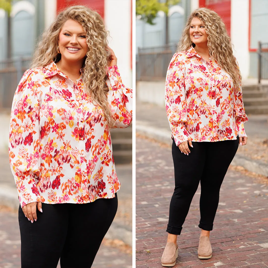 Flowers Of My Dreams Top, Ivory