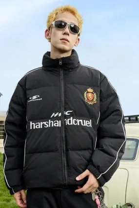 Football Club Embroidered Down Coat