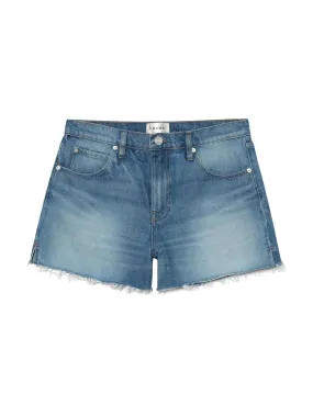 Frame The Vintage Relaxed Short Raw Fray in Libra