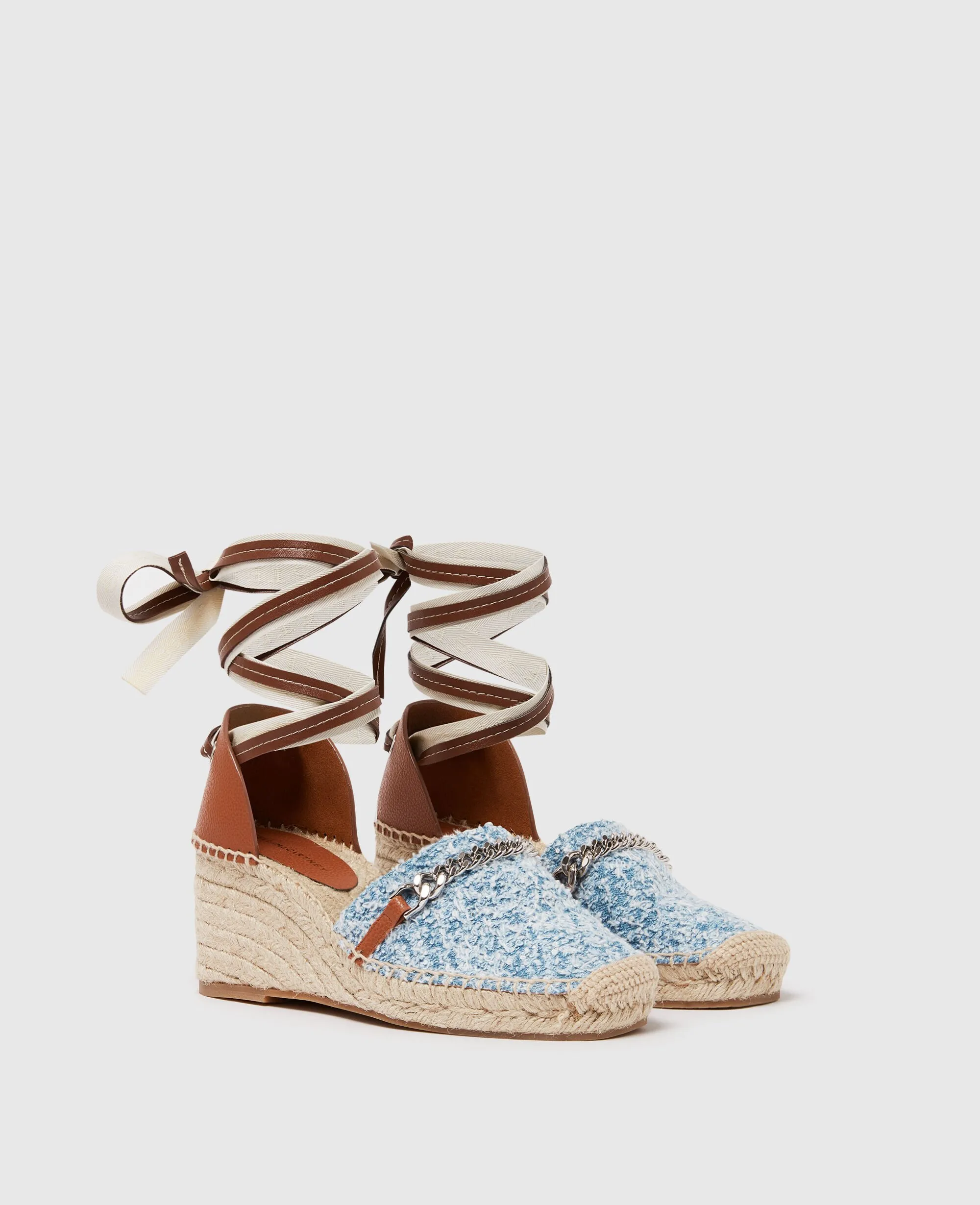 Gaia Bouclé Platform Espadrille Wedges