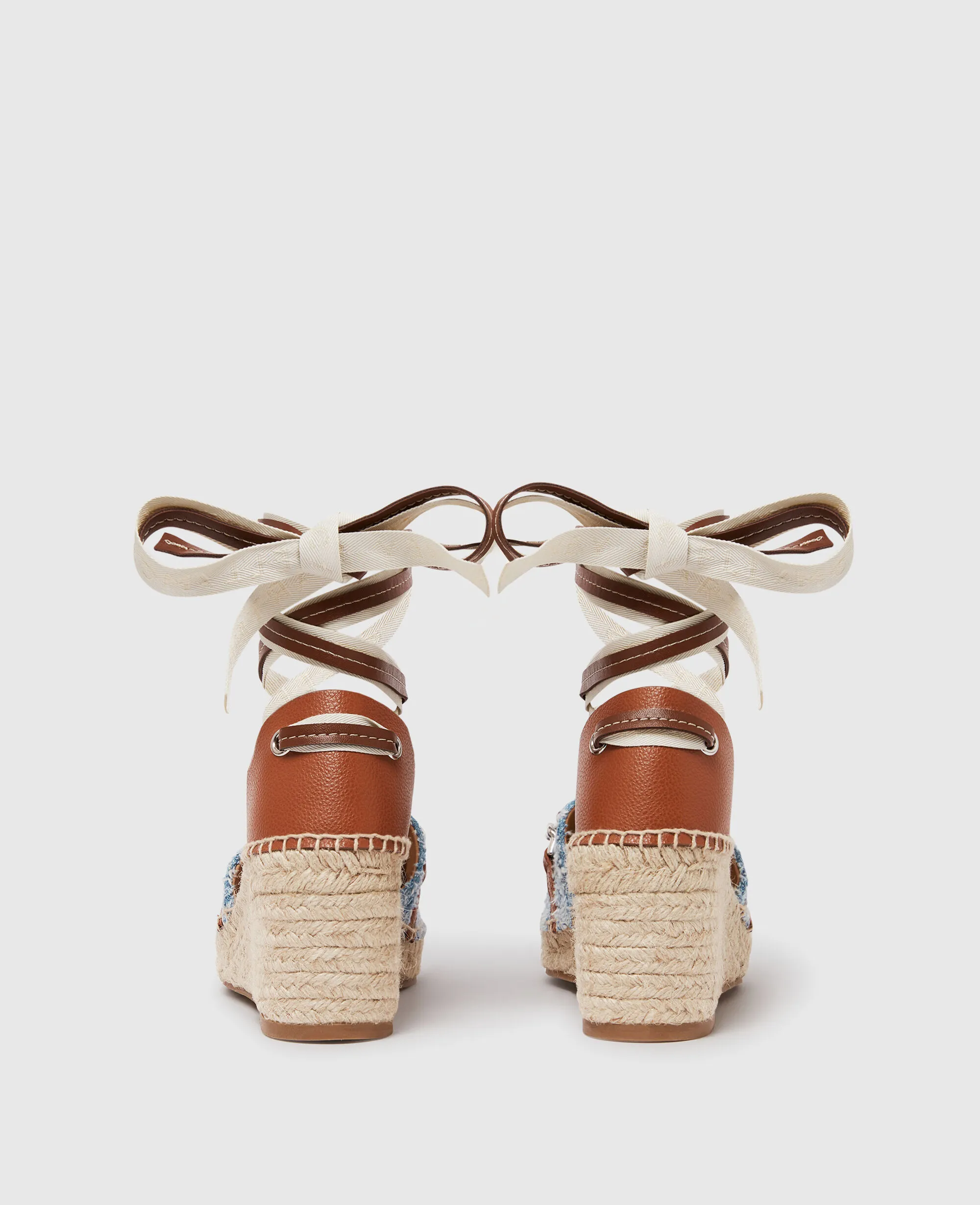 Gaia Bouclé Platform Espadrille Wedges