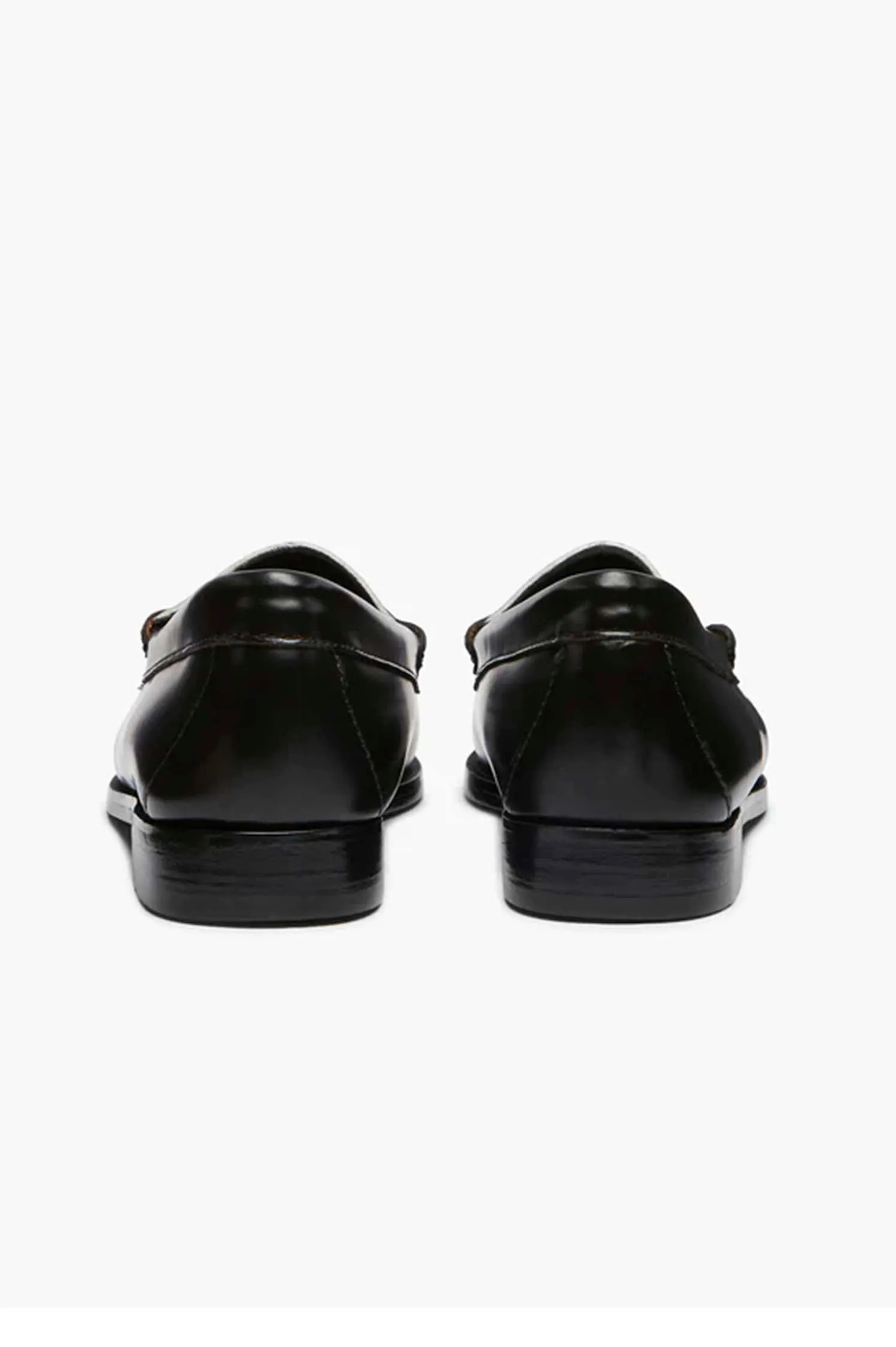 GH BASS PENNY LOAFERS BLACK & WHITE