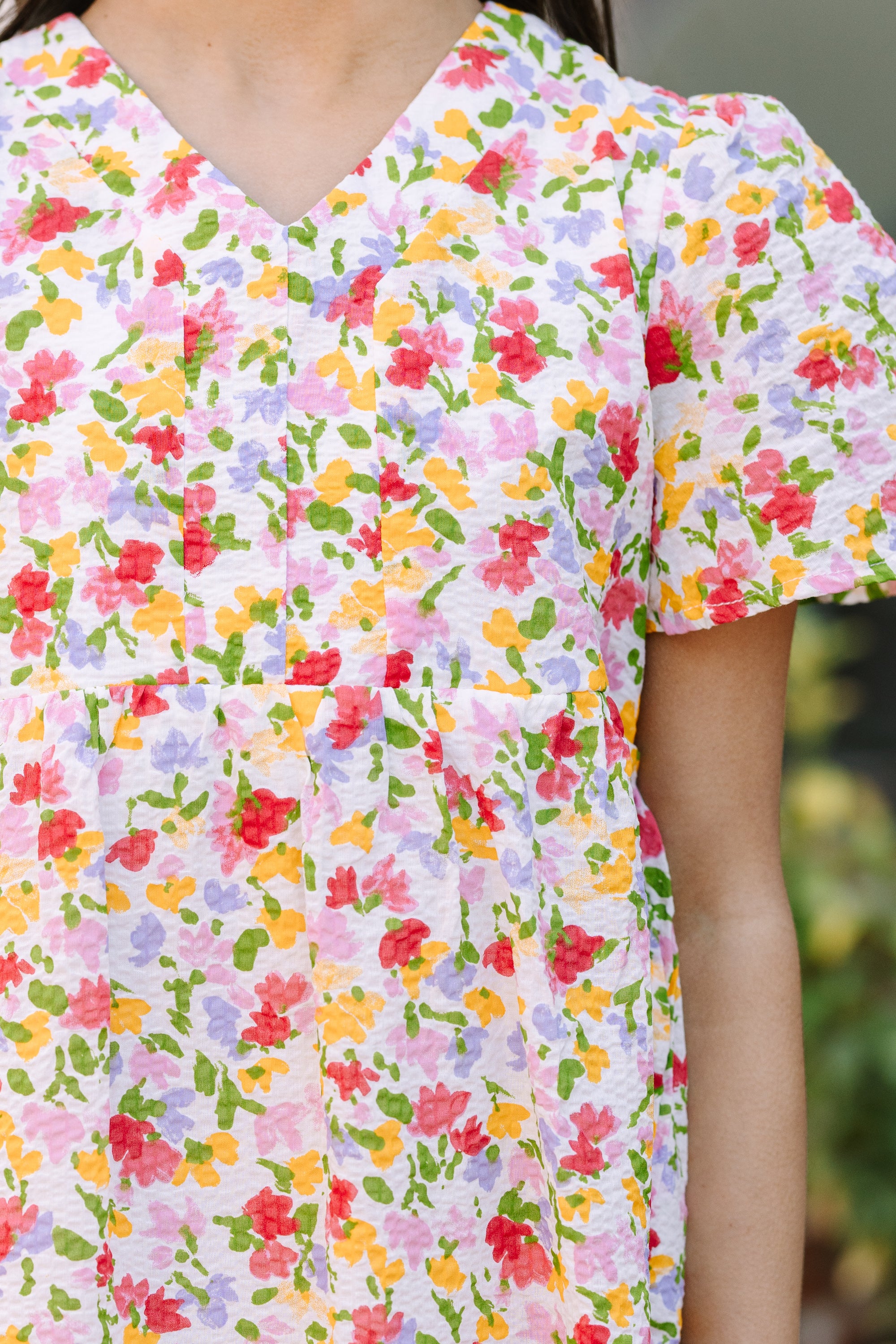 Girls: It's A Dream Yellow Ditsy Floral Dress