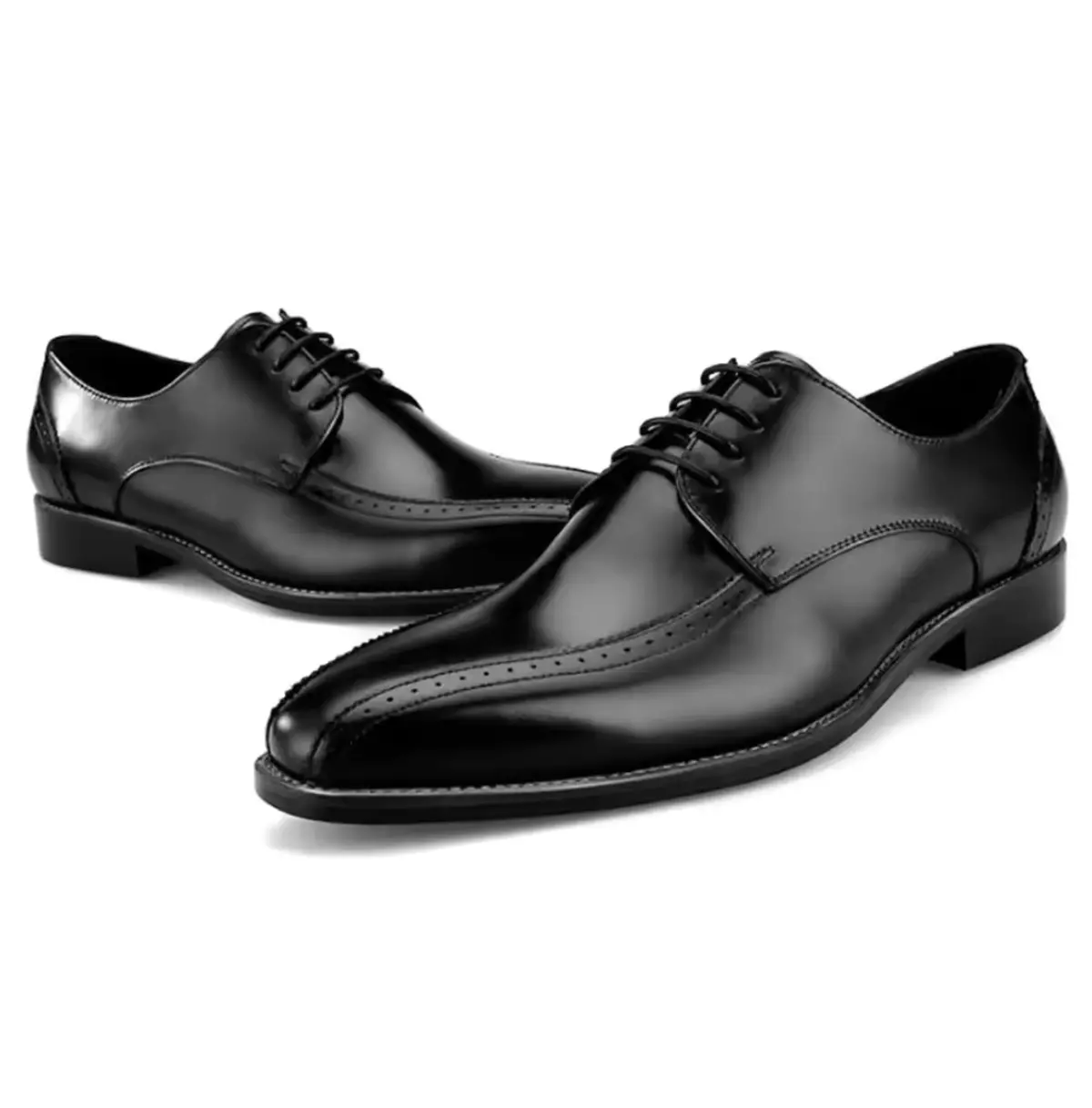 Handmade Men's Leather Cap-Toe Oxfords