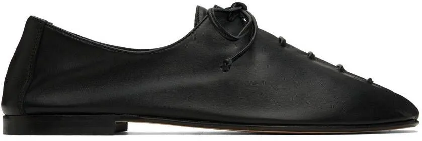 HEREU Black Plegada Oxfords