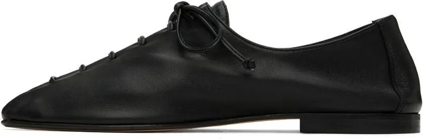 HEREU Black Plegada Oxfords