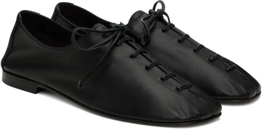 HEREU Black Plegada Oxfords