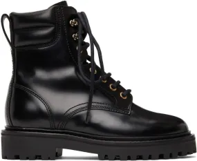 Isabel Marant Black Campah Combat Boots