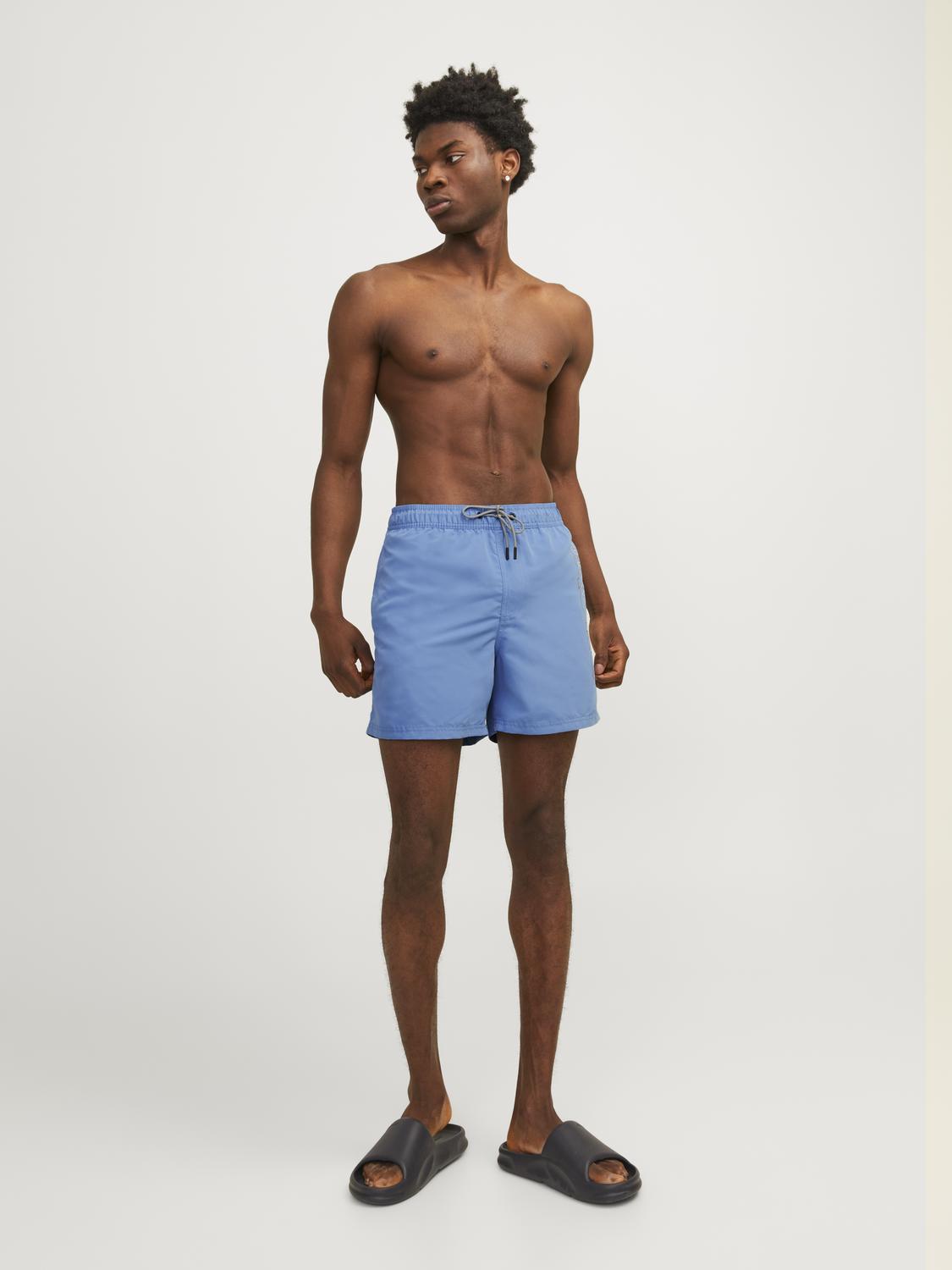 Jack & Jones Mens 'JPSTFIJI JJSWIM' Double Logo Swim Short