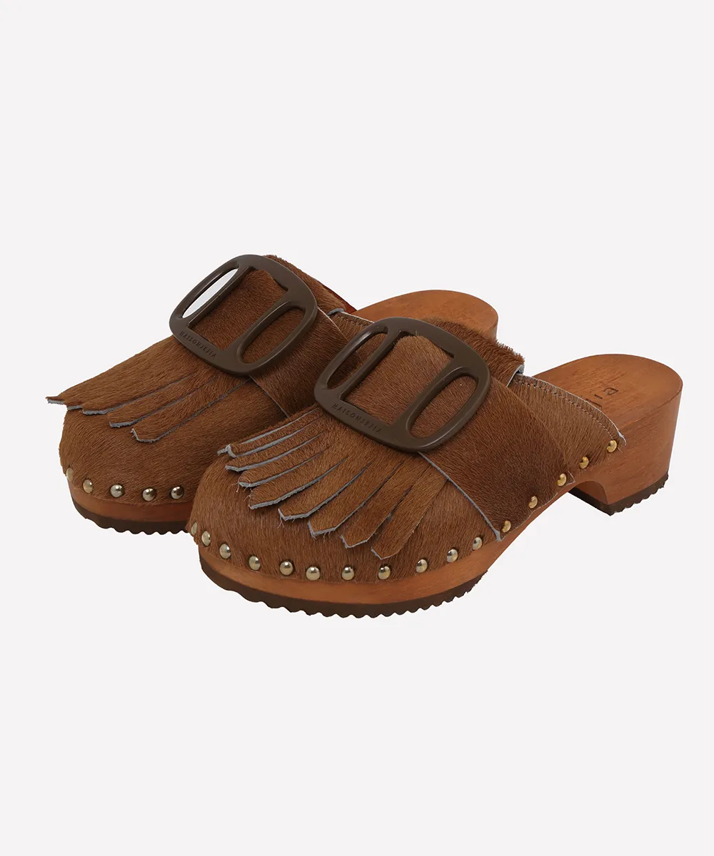 JEJIAbuckle front clogs 