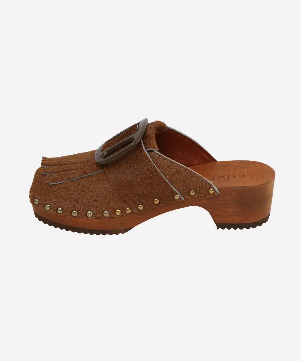 JEJIAbuckle front clogs 