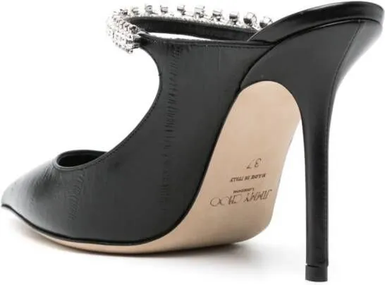 Jimmy Choo Bing 100mm leather mules Black