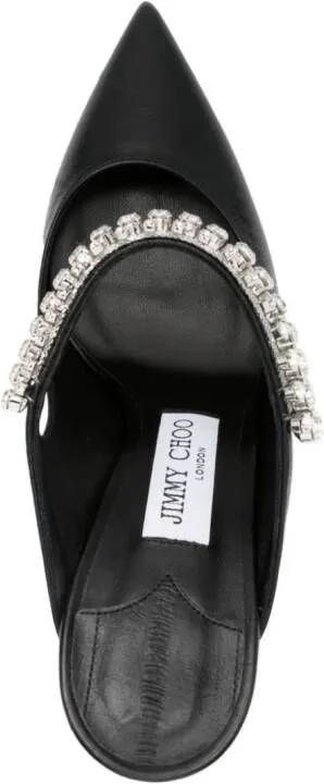 Jimmy Choo Bing 100mm leather mules Black