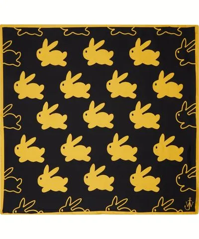 JW Anderson Black Bunny Scarf