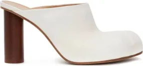 JW Anderson Paw 90mm leather mules White