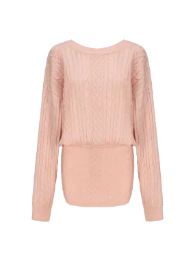 Kendall Knit Dress (Peach)